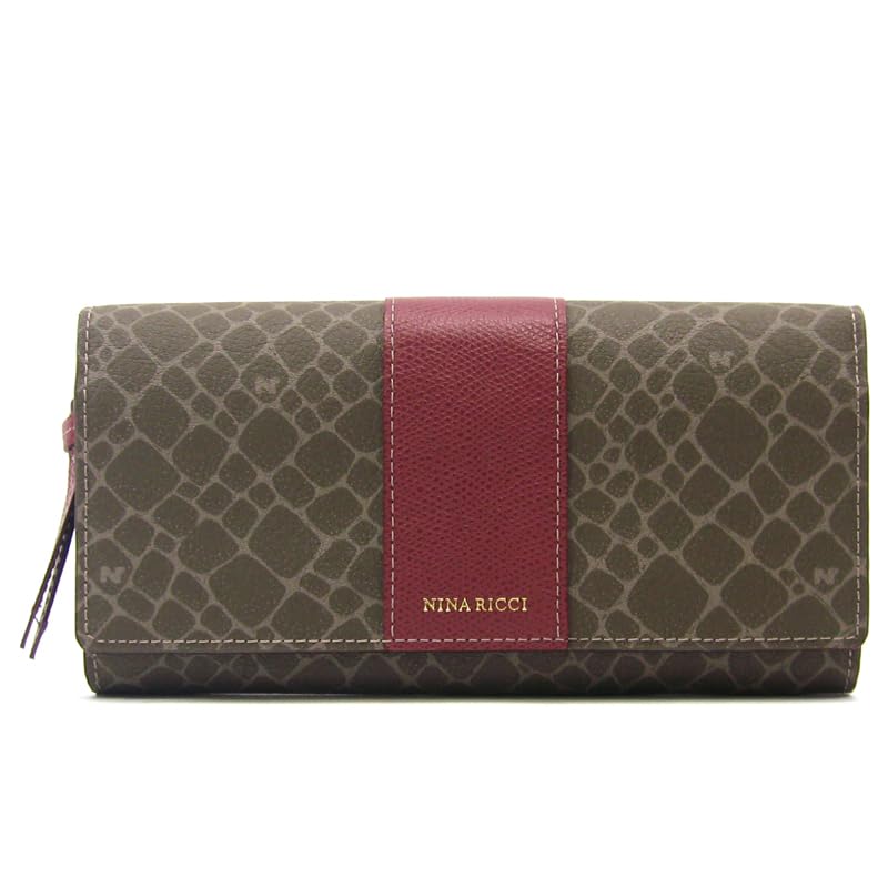 Nina Ricci Grain Nouveau Purse Bordeaux 85-8006 Women's