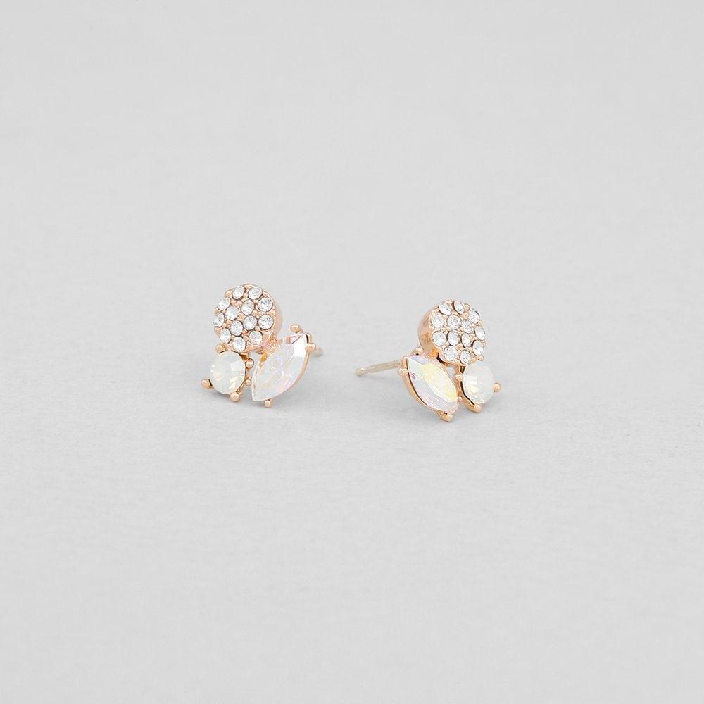 [Judy And Paul] Fiore Opal Crystal Butterfly Post Earrings E51535