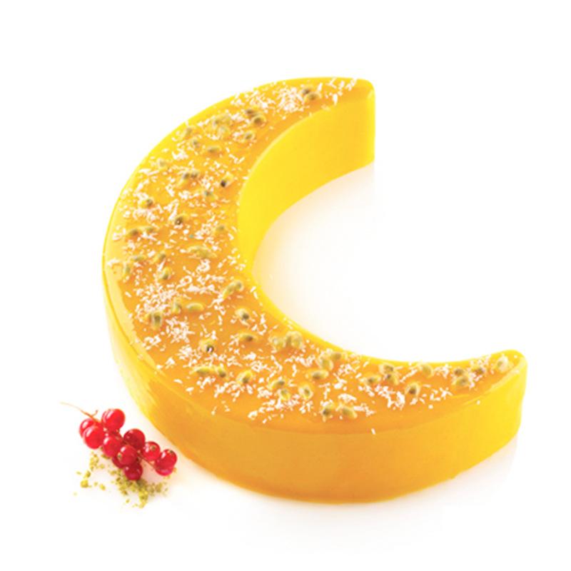 Moon Mousse Cake Silicone Mold Crescent Chocolate Candy Baking Mould Pudding Candle Gypsum Making Set DIY Birthday Party Gifts