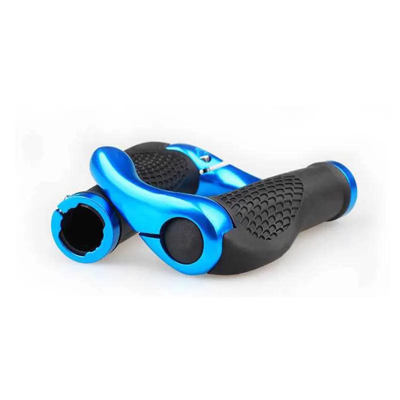 Bicycle Handlebar Grip Ergonomic Anti Skid Lock On Handle Cover Aluminum Alloy Rubber Grips MTB Bike Accessories