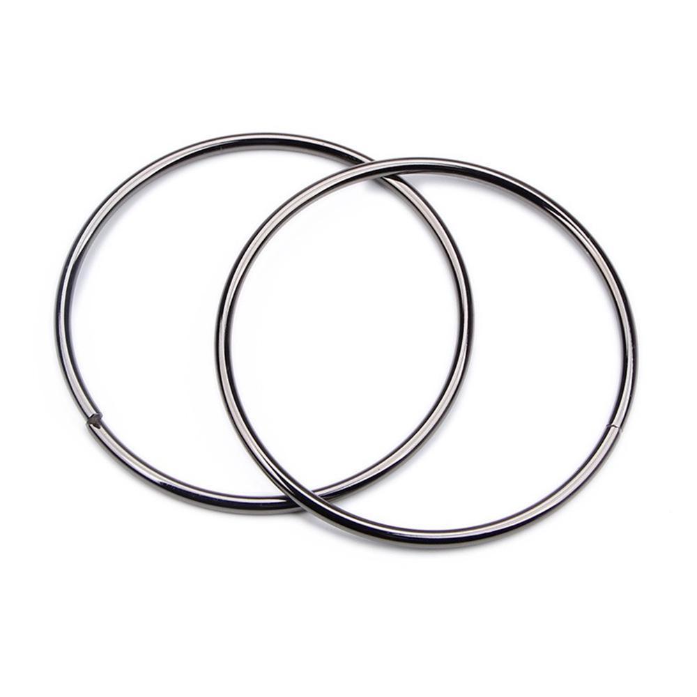 Asas metálicas semicirculares para bolsos tejidos - Diseño de cabeza de oso y gato