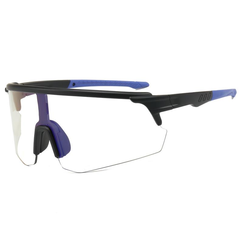 Lunettes de Cyclisme Vélo Lunettes de Protection Coupe-Vent Hommes Femmes Moto Lunettes de Soleil Changement de Couleur Protection UV 1058-1