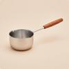 Oil Pot Thickened Body Long Handle Oil Pot Titanium Saucepan Flame-Resistant Proof Saucepan with Pour Spout Rust Resistant