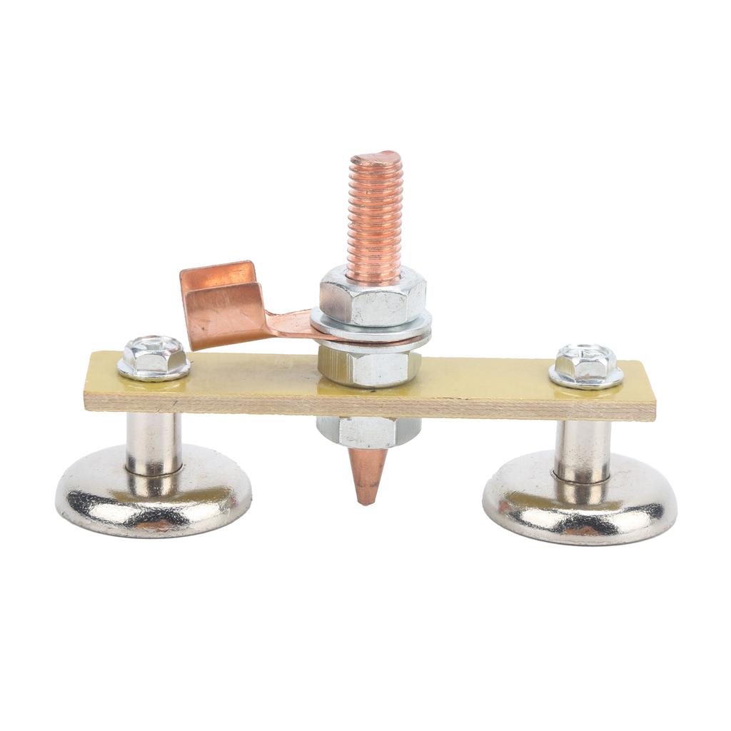 Welding Machine Ground Connector Welding Magnet Head Iron Insulation Board Double Ground Connector Spotter Tool 4mm Welding Tool