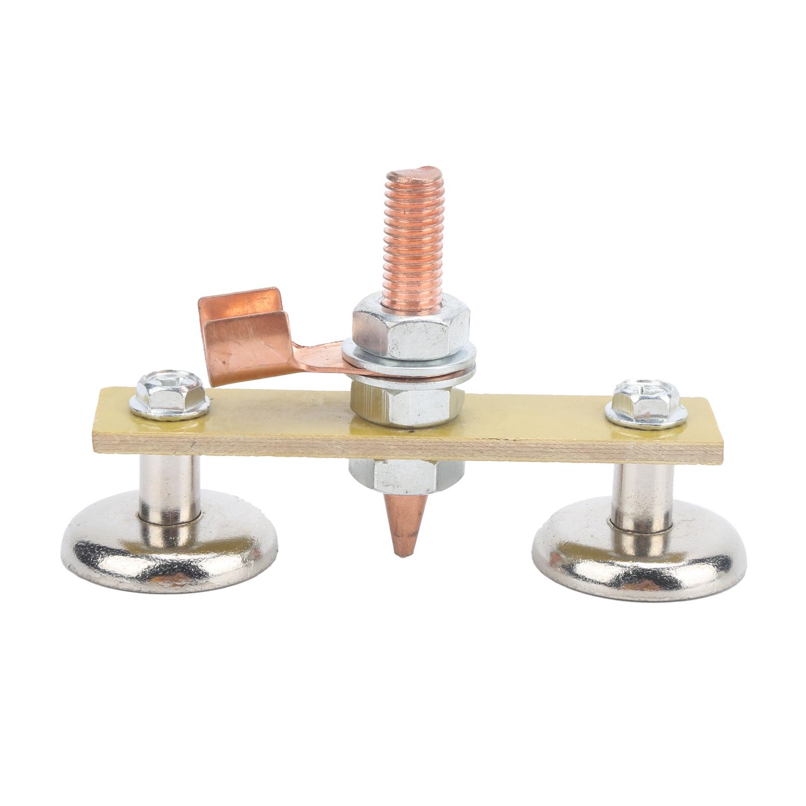 

Welding Magnet Head Iron Insulation Board Double Ground Connector Spotter Tool 4mm