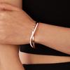 Ins Romantic Fashion Digital Titanium Steel Bracelet Personality Trend Versatile Cross Diamond Bracelet Women
