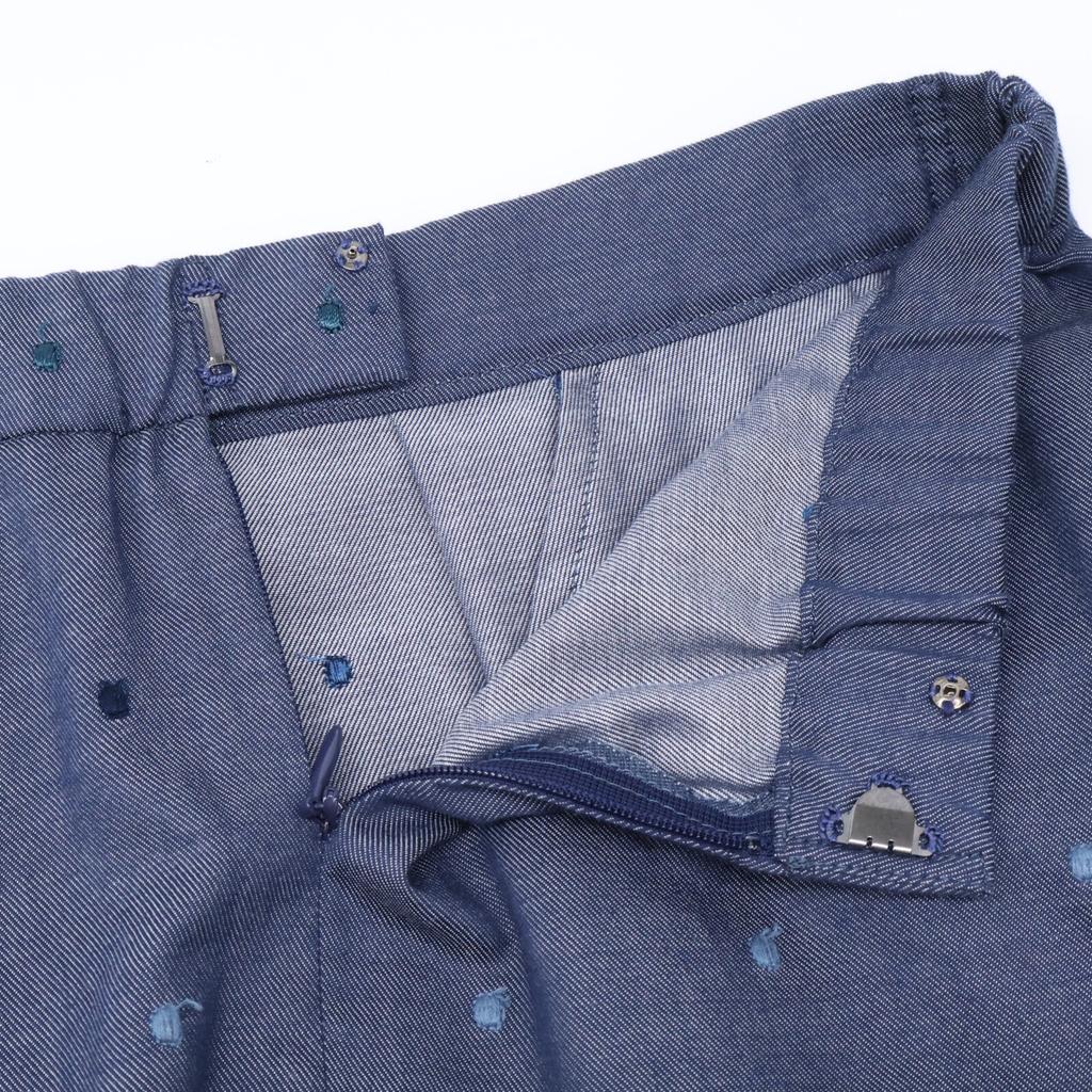 PJC KAZUKO ONISHI Light Blue Multicolored Polka Dot Circular Long Skirt Skirt M Light blueUsed