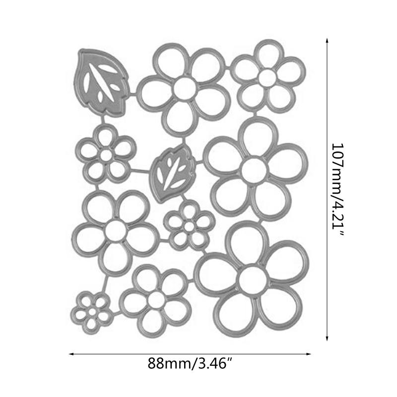 Floral Die Cuts Petal Embossing Cutting Dies Templates for Kid Birthday Card Making DIY Scrapbooking Album Paper Crafts