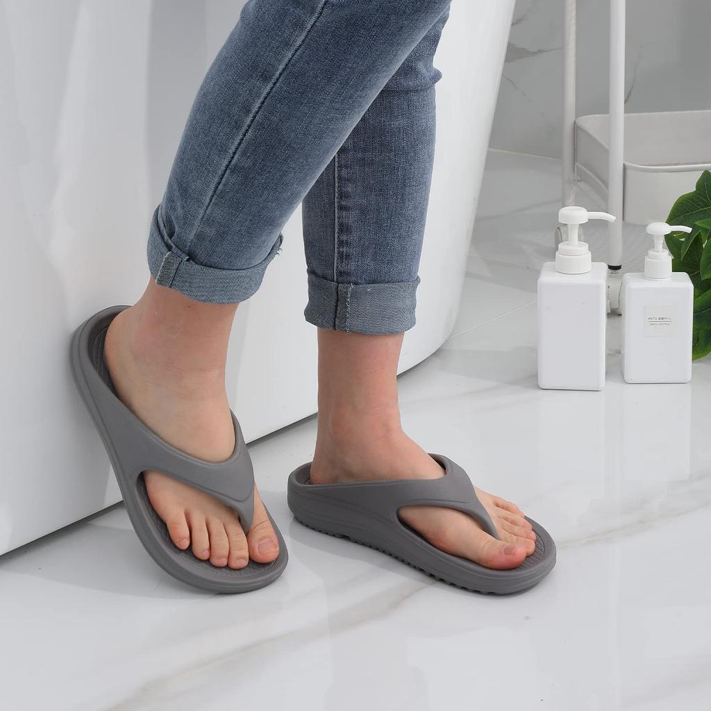 Fashion Shevalues Summer Orthopedic Sandals For Women Fashion Soft Beach Flip Flops With Arch Support Men Non-slip Bath Shower Slippers