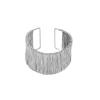 Wide Alloy Bracelet Jewelry Fashion Brushed Personality Bracelet Irregular Open Bracelet Women