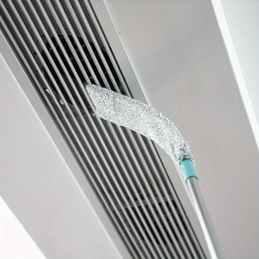 1set Microfiber Extendable Duster with Dusting Brush & Crevice Tool, Wet/Dry Use, Ideal for Furniture & Under-Sofa Cleaning