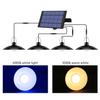 Solar Powered Pendants Light with Adjustable Panel Auto ON/OFF Lighting Sensor IP65 Water-resistant