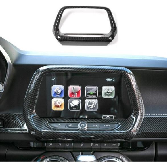 8” Screen GPS Navigation Panel Trim Dash DVD Decor for Chevrolet Camaro 2017-20