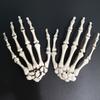 1 Pair Halloween Skeleton Hands Plastic Hand Skull Claw Skeleton Model Scary Bone Hands for Halloween Decoration Horror