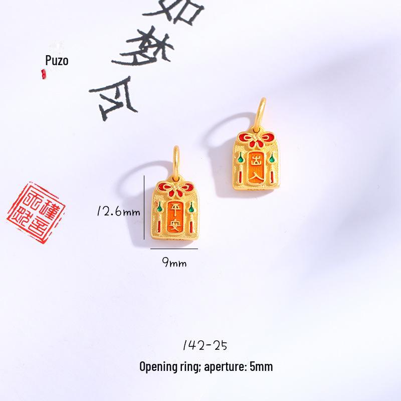 Gold Sand Pendant for Long-lasting Brilliance & Good Fortune – Symbolizing Peace, Wealth, and Prosperity.