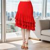 Ballroom Dance Skirts for Women Elegant Ballroom Dancing Waltz Dances Party Long Swing Mesh Skirt Performances Costumes