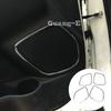 Car Door ABS Chrome Audio Speak Sound Cover Ring Circle Lamp Trim Stick 4PCs For Mitsubishi ASX 2013 2014 2015 2016 2017 2018