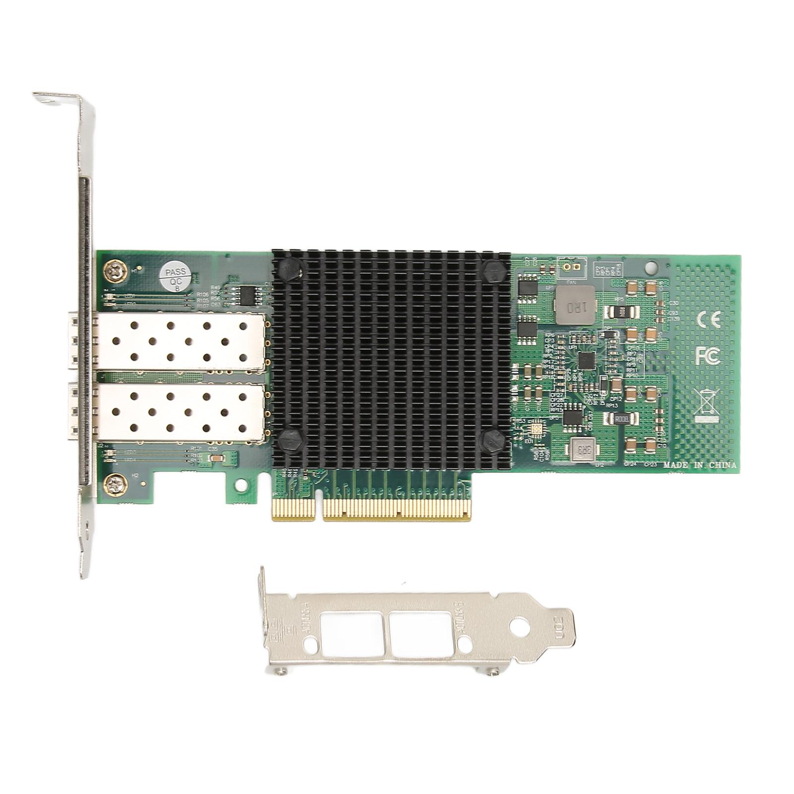 

Dual Port SFP+ Server Network Card PCIEx8 10 Gigabit Ethernet Server Adapter Fiber Optic Network