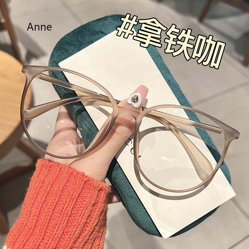 New Big Frame Anti-blue Light Near Sight Glasses Finished Myopia Glasses for Women Men Optical Prescription Eyewear 0 To -4.0