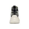 MLB Chunky High Slip Resistant Abrasion Resistant Cushioning High Top Canvas Shoes Unisex White Black 3ASHULP2N-50BKS