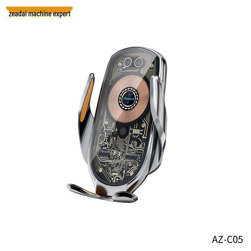 AZEADA Infrared Sensor 15W Wireless Charger & Phone Holder for Car Navigation