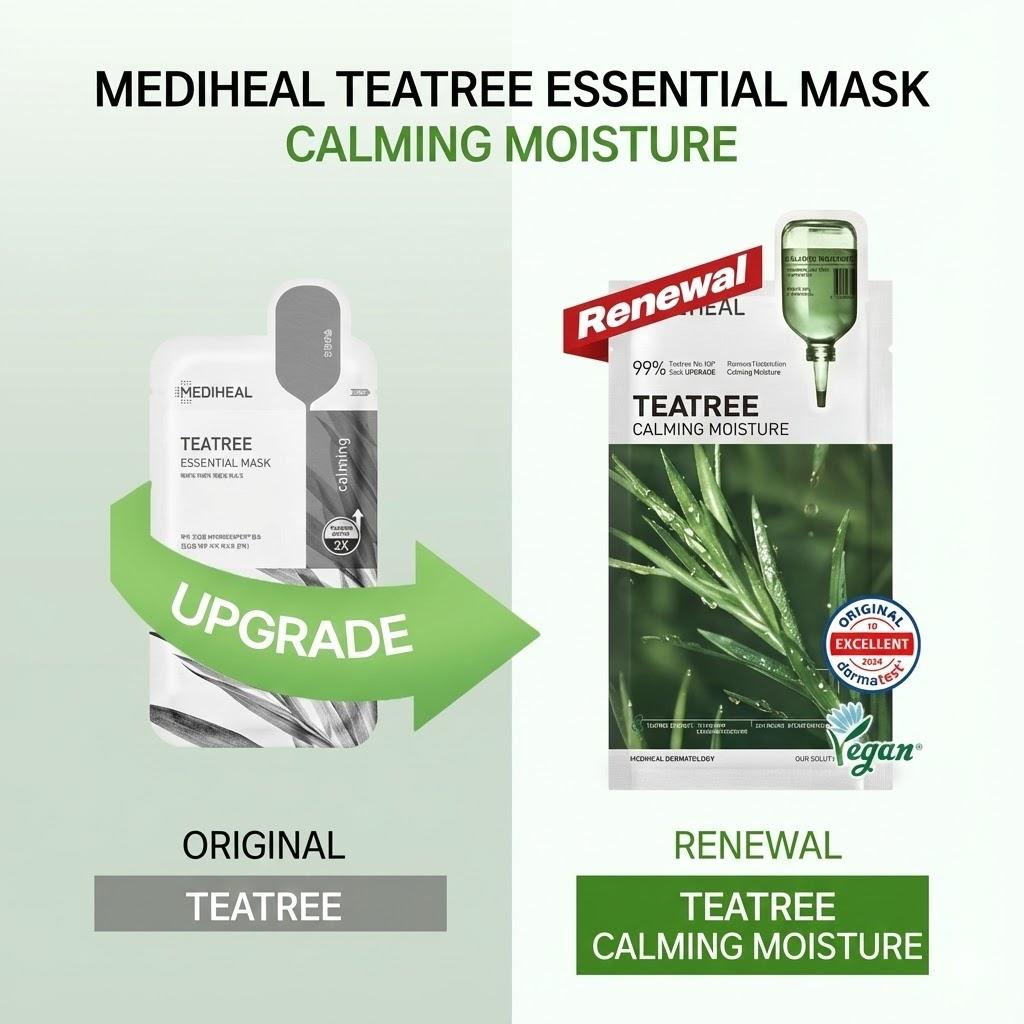 Mediheal Essential Mask Tea Tree 24ml X 10 Sheets