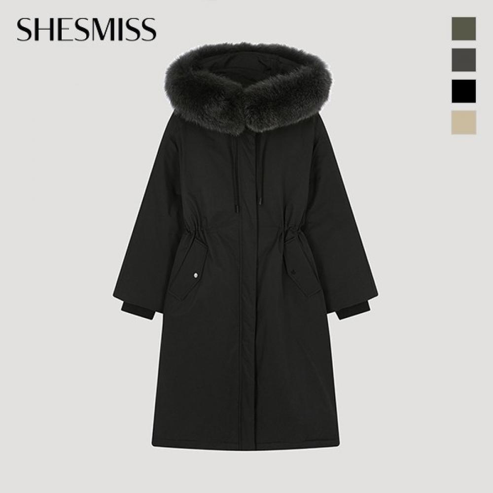  She S miSS Langer Pullover aus Fuchspelz und Entendaunen SSdjpo42060