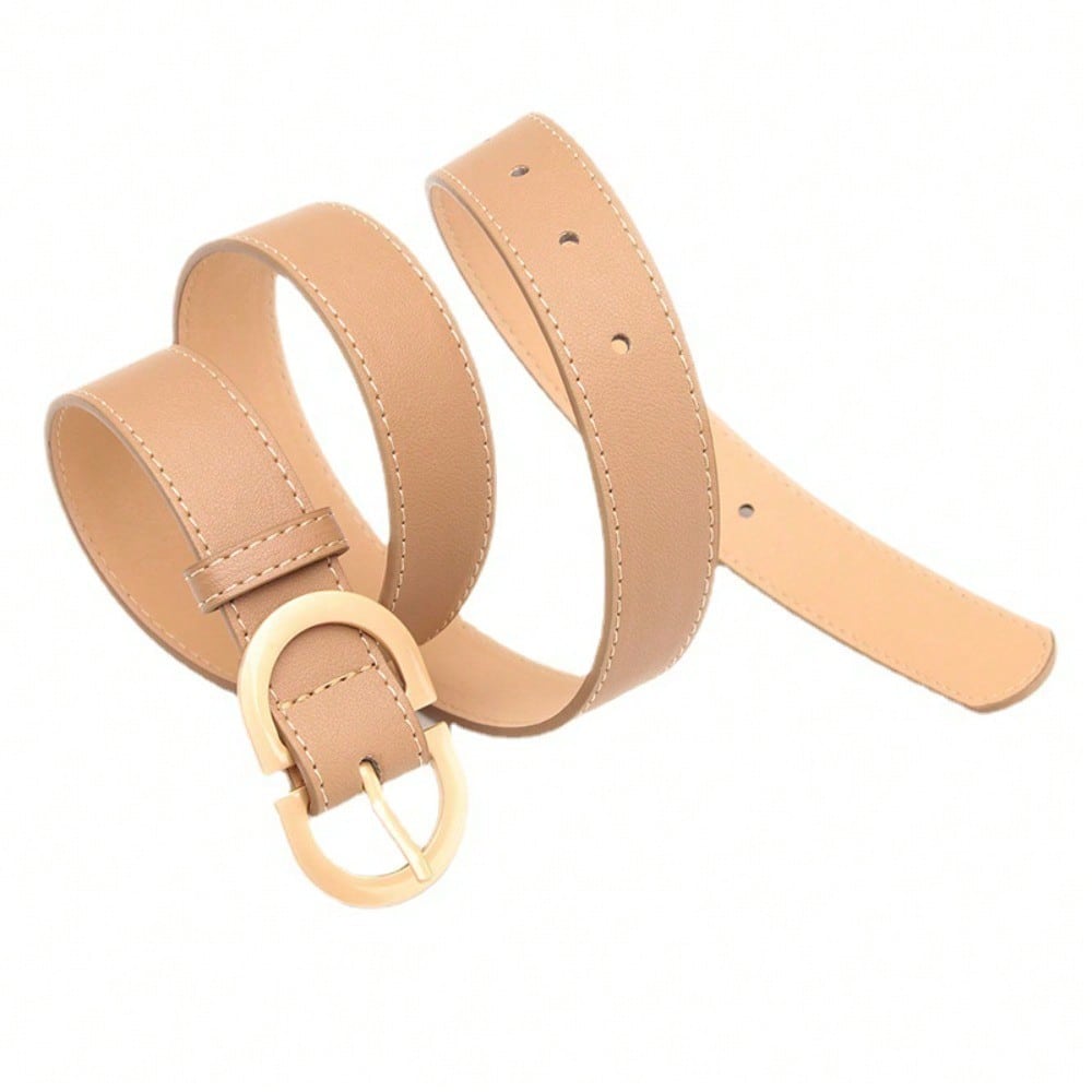1pcs New Women's Belt Simple Versatile Pin Buckle Jeans Belt