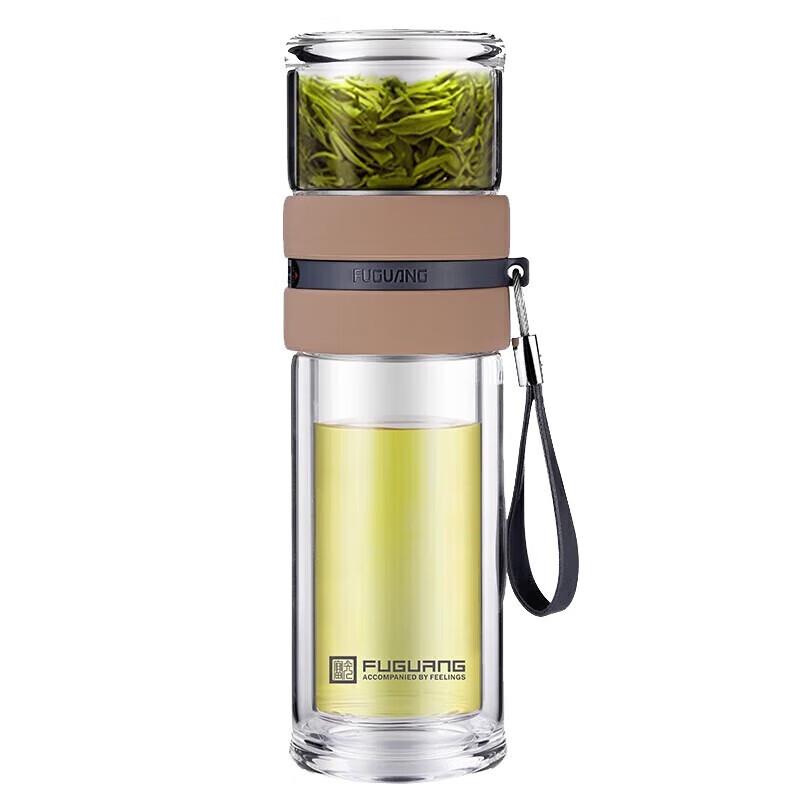 FUGUANG Tea Master Double-Layer Glass Tea Infuser Cup