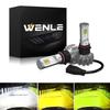 WENLE PSX26W LED Fog Lamp, 3 Color Switching, White/Yellow/Lemon, For DC Cars, High