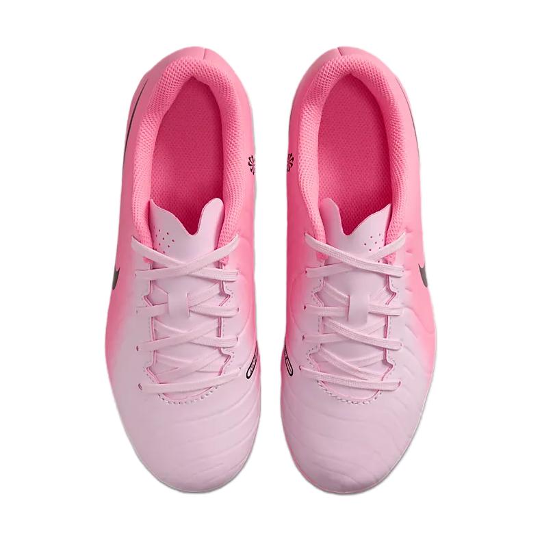 Nike Jr Legend 10 Slip Resistant Abrasion Resistant Low top Kids' Soccer Shoes Pink Black Unisex DV4352-601