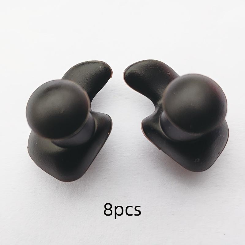 Pacote com 8 Protetores de Ouvido de Silicone Macio - Ajuste Confortável e Seguro Redução de Ruído - Protetores de Ouvido Impermeáveis para Natação e Mergulho com Design Anti-Queda