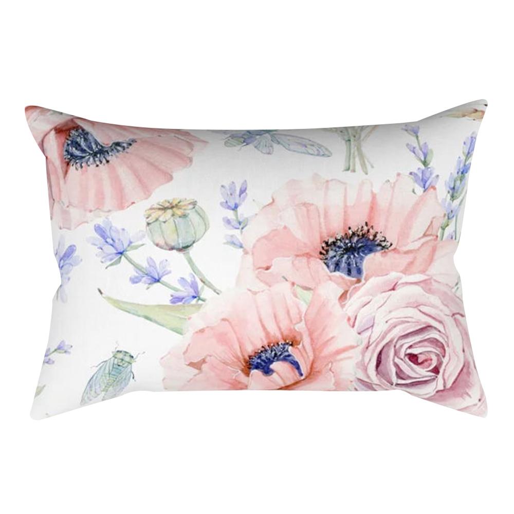 Plant Light Decorative Pillowcase Cactus Bedroom Living Room Sofa Chair Car Cushion Cover 30x50cm Home Decor Pillowcase