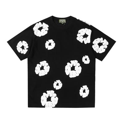 VibeStreet Summer European and American Fashion Hip-hop Printed T-shirts, Street Casual Sportswear Tops, High Street Style