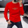 Men's 3D Little Bee Fleece Lined Crew Neck Sweatshirt for Autumn/Winter