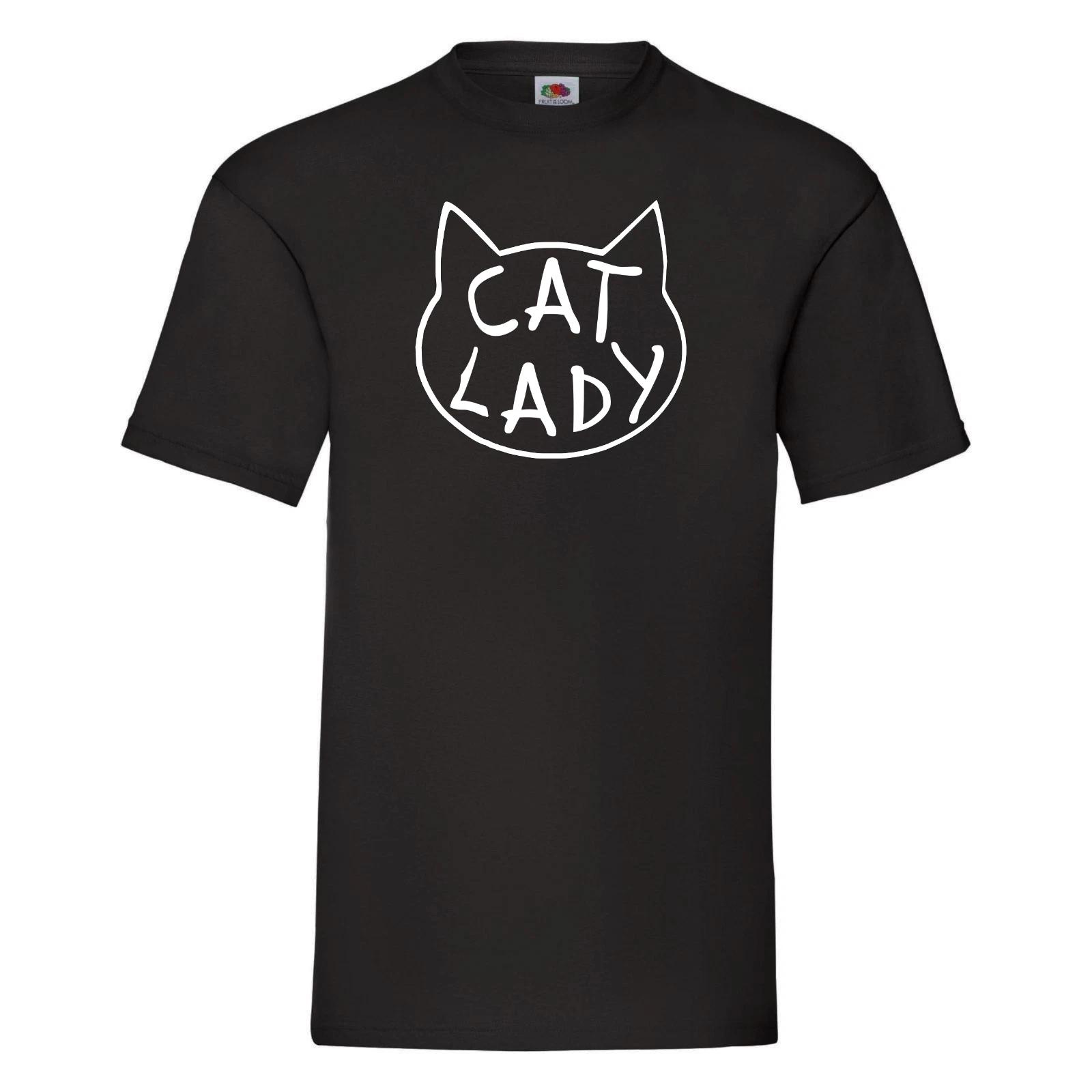 

Cat Lady T-Shirt - Funny T-Shirt for Cat Lovers, Cat Mum - Gift for cat owners L