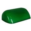 Retro Bank Desk Lamp with Jade, White, Orange, and Black Hand-Blown Glass Lampshade
