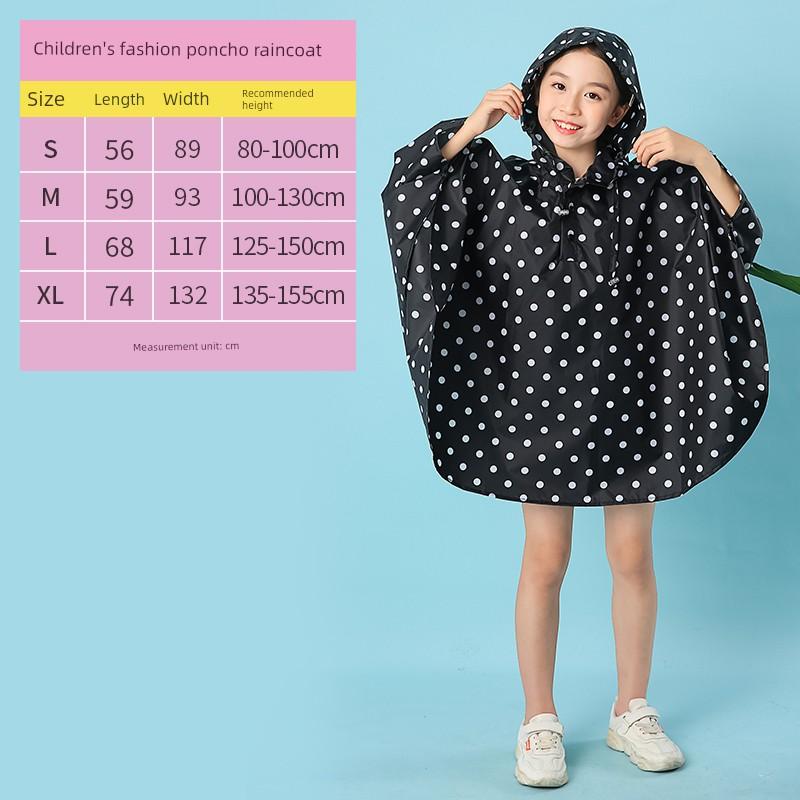 Children's Cloak Plus Size Raincoat Can Be Backpack Boy Girl Baby Fashion Cute Student Children Playing with Water Poncho