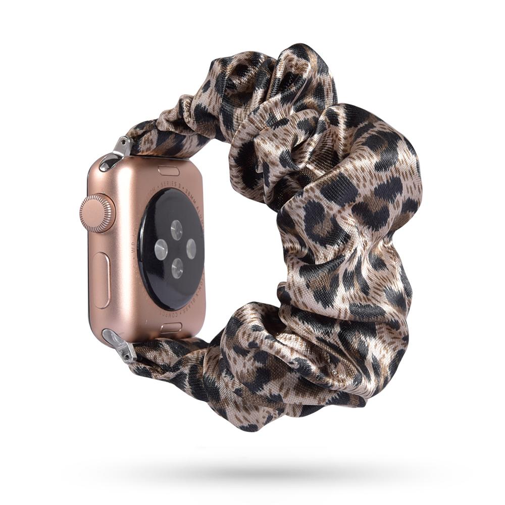 Scrunchie Strap for Apple Watch Band 44mm 40mm Correa iWatch 38mm 42mm Belt Solo Loop Watchbands for Series 7 6 SE 5 4 3