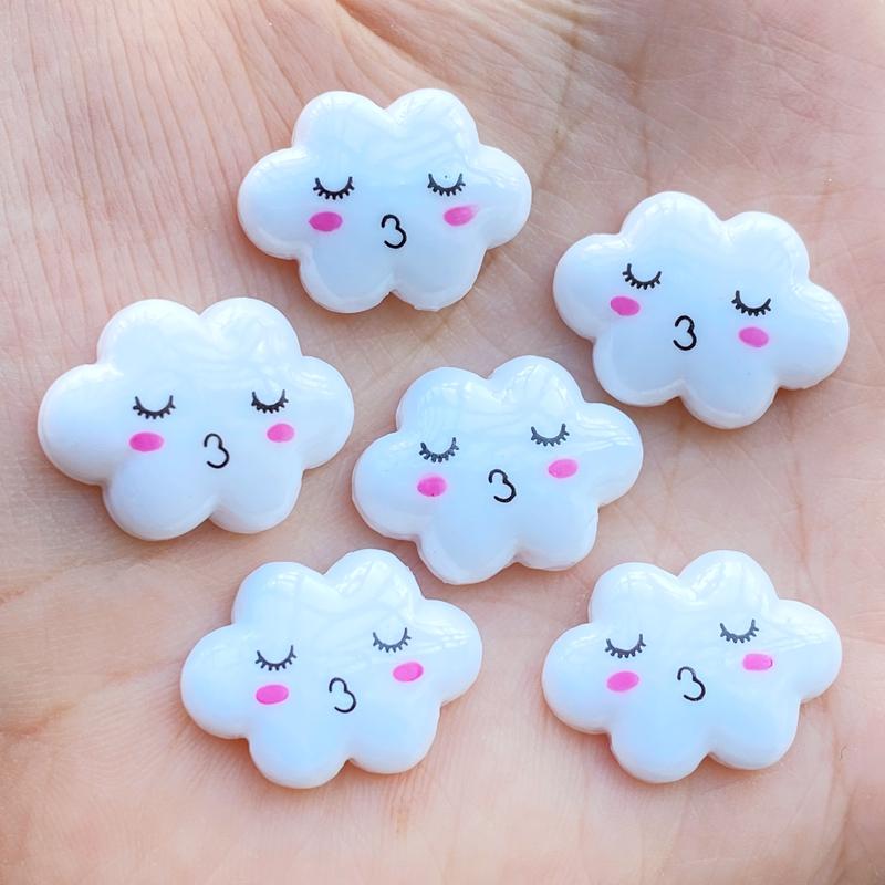 

20Pcs New Mini Lovely Cloud Flat Back Resin Scrapbooking DIY Jewelry Craft Decoration Accessories J330 белый