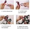 Metal Motorcycle Bike Phone Mount Aluminum Alloy Anti-Slip Bracket Gps Clip Universal Bicycle Stand Support Fit For All Smartphones