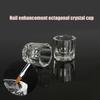 Pahar Dappen din Sticlă Durabilitate Ridicată Incasabil Transparent Margine Netedă Aplicație Largă Ecologic Portabil Sticlărie Lichid Pudră DIY Artă Unghiilor