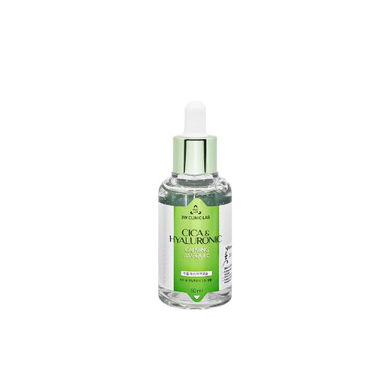 3W Clinic Lab Cica & Hyaluronic Calming Ampoule Soothing Hydration Serum 50ml