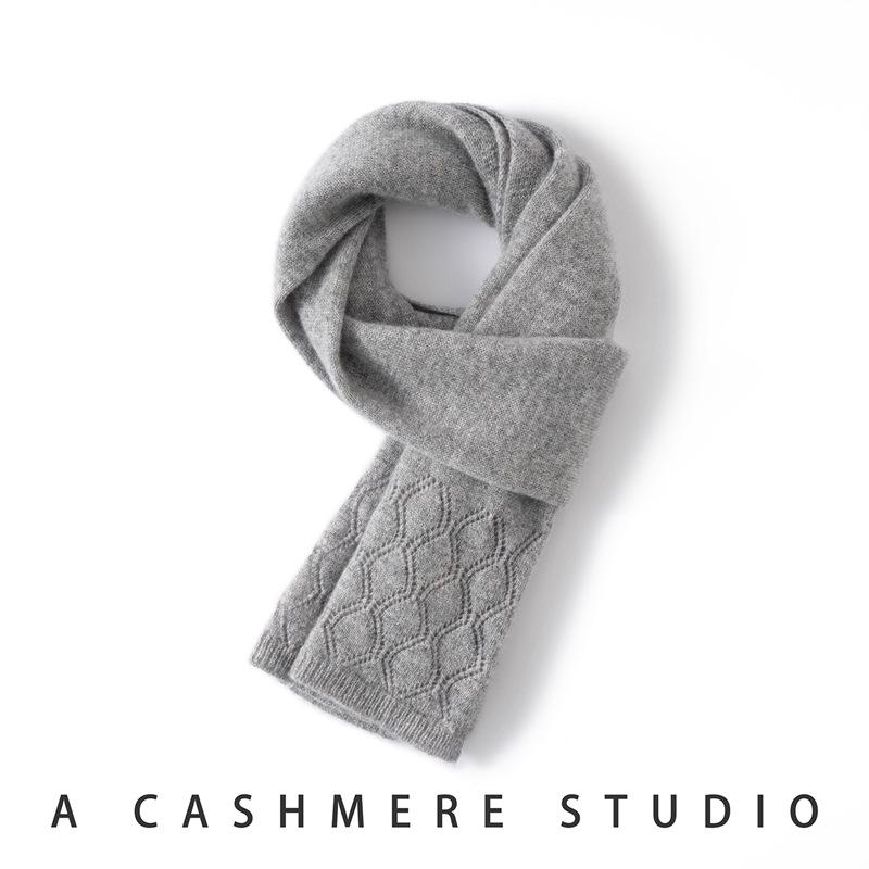 Women s 100% Pure Cashmere Scarf - Warm, Versatile Knit for Autumn/Winter Fashion