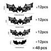 Spooky 3D Bats Wall Decor Halloween Sticker PVC Bats Window Decal Indoor Bathroom Home Party Decoration