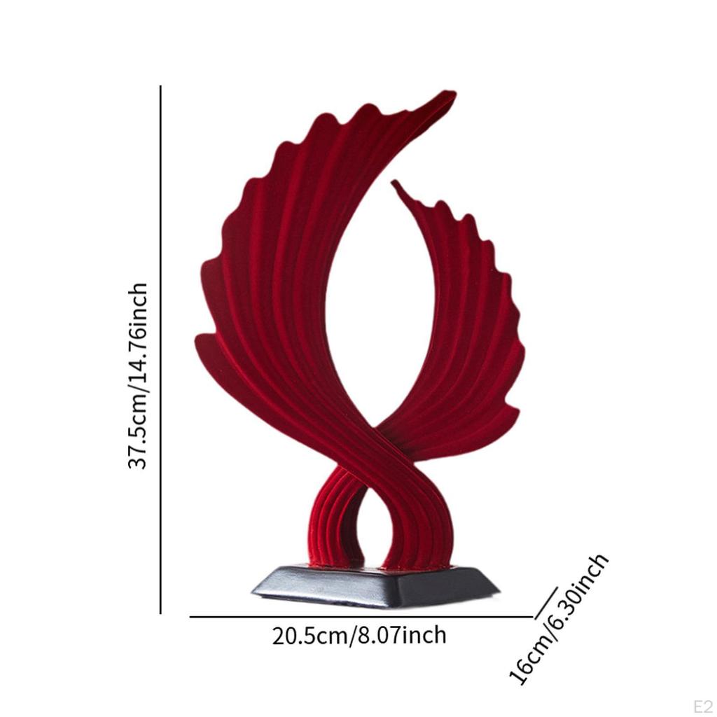 Flügel Skulptur Desktop Figur Startseite Dekoration Künstliche Harz Ornament Moderne Kunst für
