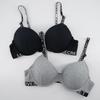 Sutiã feminino com estampa de letras convergentes, sutiã ajustável, push up, sutiã com argola de aço, top tubo, colete bralette
