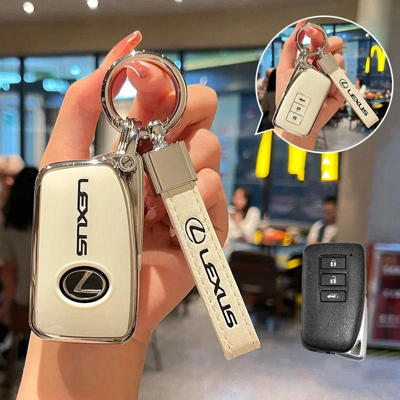 TPU Car Key Case Fashion Protective Keys Cover For Lexus 300h 350 NX RX GS 250 IS250 350 ES300h Long Leather Keychain Accessory