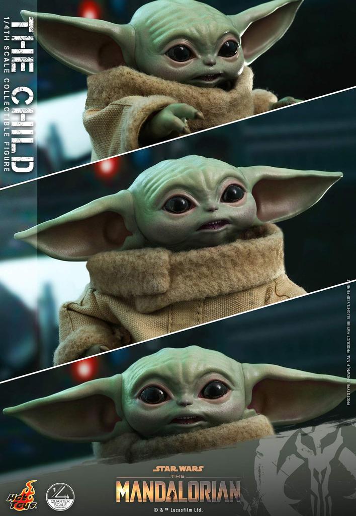 Hot Toys Quarter Scale Mandalorian The Child Scale Figure Green 1/4