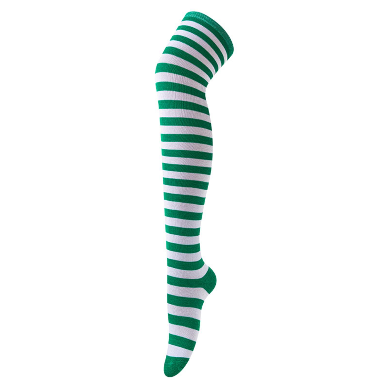 

Striped Over The Knee Socks For Women Japanese Style Long Tube Socks Autumn Winter High Socks Knee High Hosiery One Size